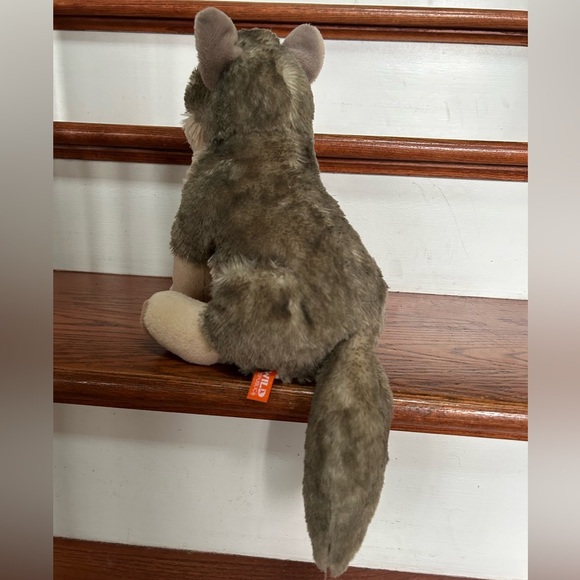 Wild Republic Gray Wolf 12” Soft Plush Stuffed Animal Toy Soft Fluffy Cuddly - Picture 6 of 10